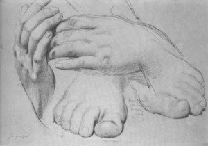 Study of Hands and Feet for The Golden Age