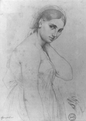 Jean Auguste Dominique Ingres - Study for Raphael and the Fornarina