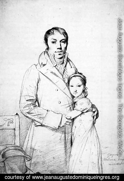 Jean Auguste Dominique Ingres - Charles Hayard and his daughter Marguerite