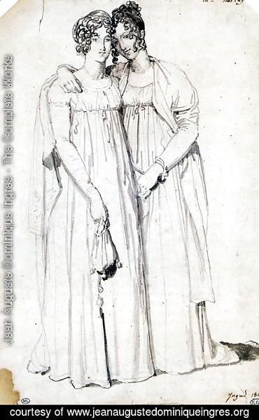 Jean Auguste Dominique Ingres - Henriette Harvey and her half sister Elizabeth Norton