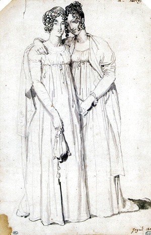 Henriette Harvey and her half sister Elizabeth Norton