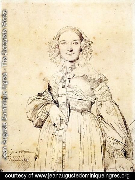 Jean Auguste Dominique Ingres - Madame Jean Auguste Dominique Ingres, born Madeleine Chapelle