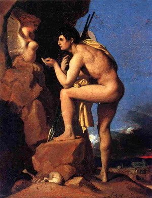 Jean Auguste Dominique Ingres - Oedipus and the Sphinx 2