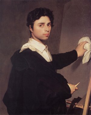 Jean Auguste Dominique Ingres - Self Portrait at the Easel