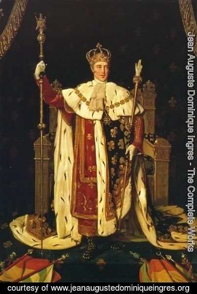 Jean Auguste Dominique Ingres - Charles X inn his Coronation Robes