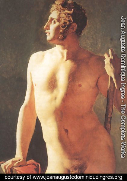 Jean Auguste Dominique Ingres - Male Torso