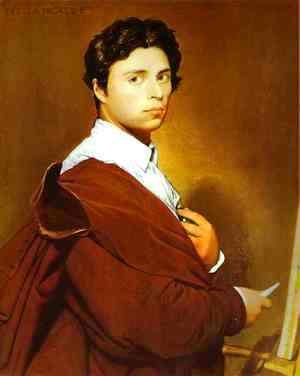 Jean Auguste Dominique Ingres - Self-Portrait at the Age of 24