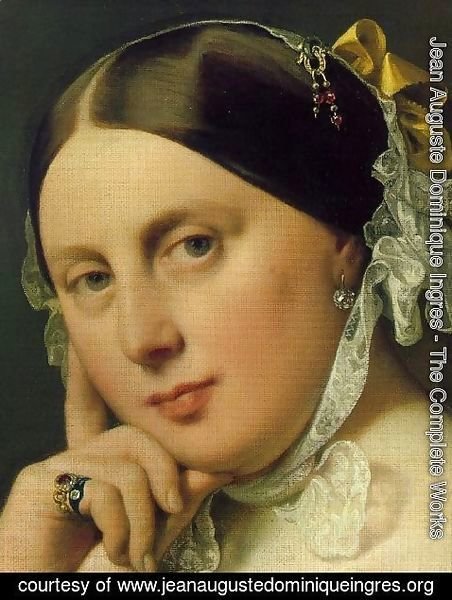 Jean Auguste Dominique Ingres - Delphine Ramel, Madame Ingres (detail 1)