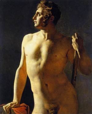 Jean Auguste Dominique Ingres - Study of a Male Nude 2