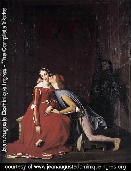 Jean Auguste Dominique Ingres - Paolo and Francesca 2