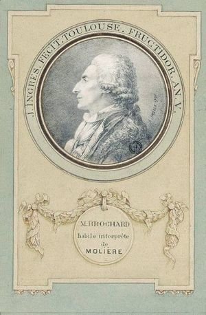 Jean Auguste Dominique Ingres - Portrait Of The Actor, Monsieur Brochard