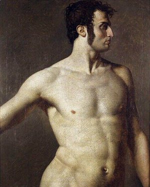 Jean Auguste Dominique Ingres - Male torso 2
