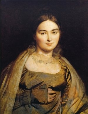Jean Auguste Dominique Ingres - Portrait of Madame Ingres