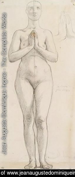 Study of the naked holy Isabella of France