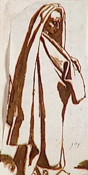 Jean Auguste Dominique Ingres - Man draped standing