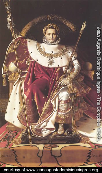 Jean Auguste Dominique Ingres - Napoleon Enthroned