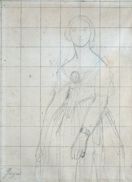 Study for the portrait of Madame Moitessier