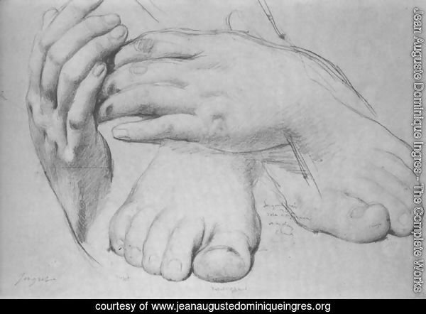 Study of Hands and Feet for The Golden Age