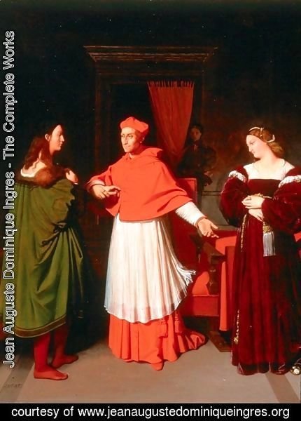 Jean Auguste Dominique Ingres - The Betrothal of Raphael and the Niece of Cardinal Bibbiena