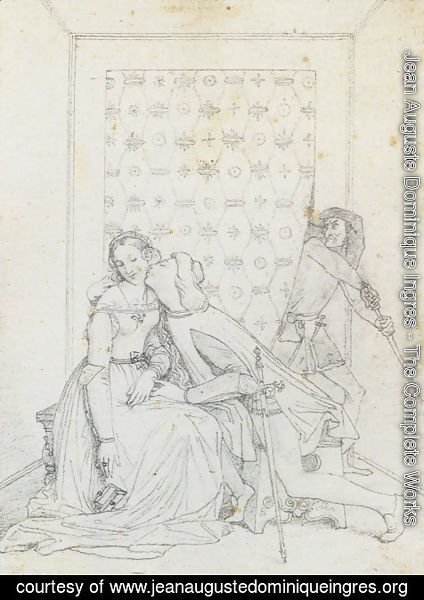 Jean Auguste Dominique Ingres - Paolo et Francesca (Paolo and Francesca)