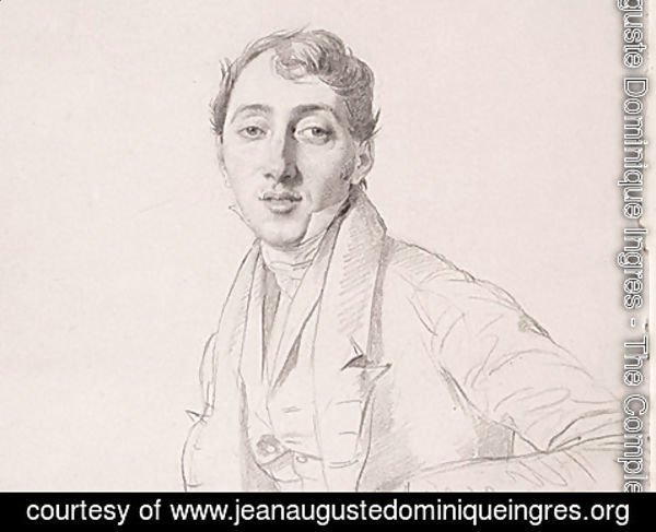 Jean Auguste Dominique Ingres - Dr. Louis Martinet [detail: 1]