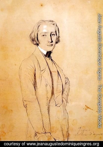 Jean Auguste Dominique Ingres - Franz Liszt