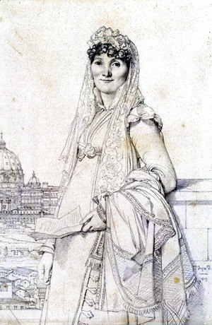 Jean Auguste Dominique Ingres - Madame Guillaume Mallet, born Anne Julie Houel