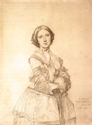 Jean Auguste Dominique Ingres - Mademoiselle Cecile Panckoucke