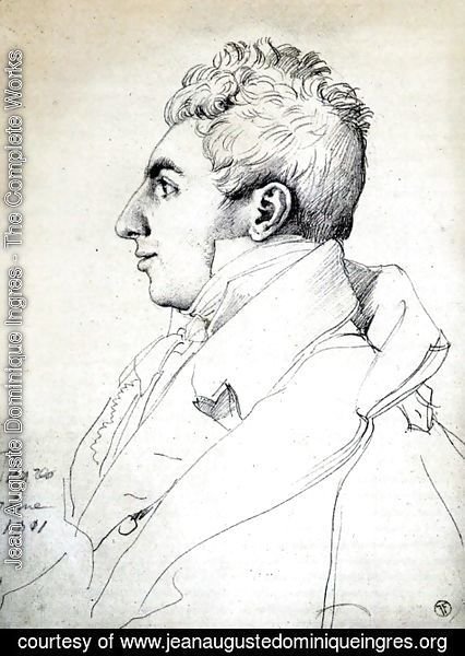 Jean Auguste Dominique Ingres - Portrait of a Man