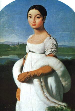 Jean Auguste Dominique Ingres - Portrait Of Mademoiselle Caroline Riviere