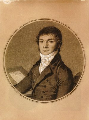 Jean Auguste Dominique Ingres - Pierre Guillaume Cazeaux, half-length, seated at a desk