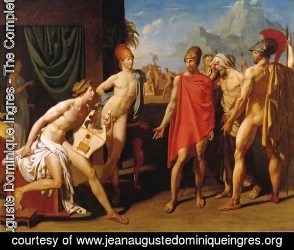 Jean Auguste Dominique Ingres - Achilles Receiving the Envoys of Agamemnon I