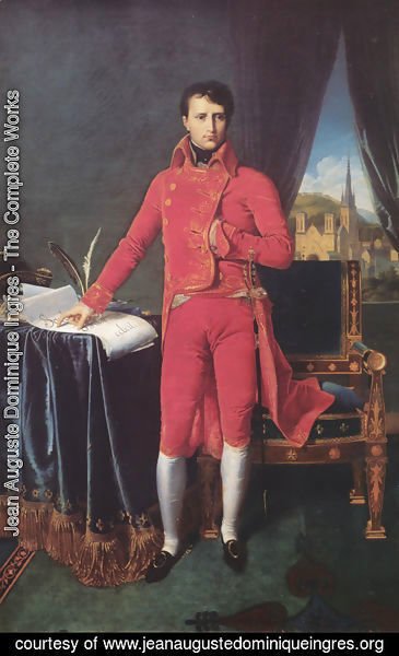 Jean Auguste Dominique Ingres - Napoleon Bonaparte in the Uniform of the First Consul