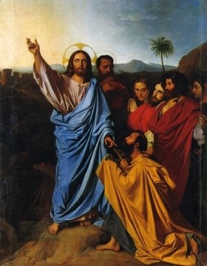 Jean Auguste Dominique Ingres - Christ Giving Peter the Keys of Paradise