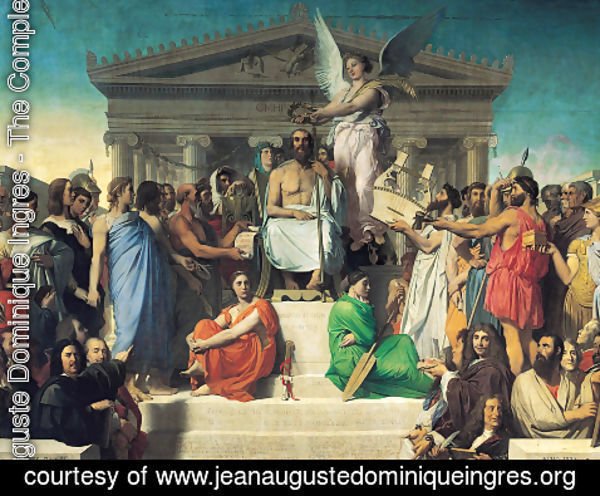 Jean Auguste Dominique Ingres - The Apotheosis of Homer 2