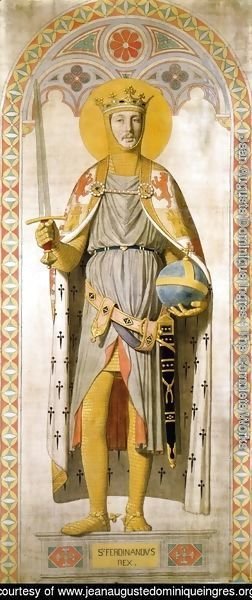 Jean Auguste Dominique Ingres - Duke Ferdinand-Philippe of Orleans, as St. Ferdinand of Castile