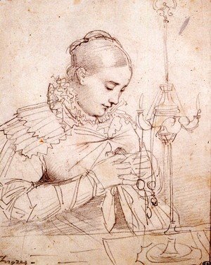 Madame Jean Auguste Dominique Ingres, born Madeleine Chapelle I