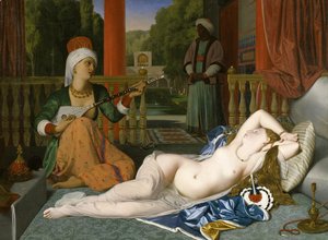Jean Auguste Dominique Ingres - Odalisque with a Slave