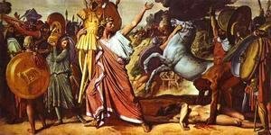 Jean Auguste Dominique Ingres - Romulus' Victory over Acron