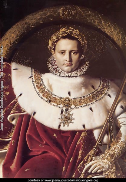 Napoleon I on His Imperial Throne (Detail)
