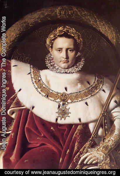 Jean Auguste Dominique Ingres - Napoleon I on His Imperial Throne (Detail)