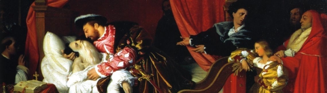 Jean Auguste Dominique Ingres - The death of Leonardo da Vinci