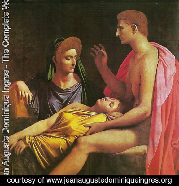 Jean Auguste Dominique Ingres - Virgilia reading the Eneida to Livia, Octavia and August