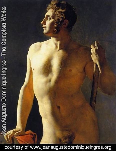 Jean Auguste Dominique Ingres - Study of a Male Nude 2