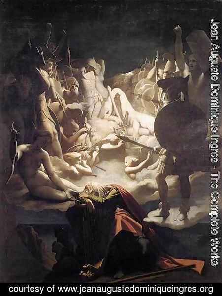 Jean Auguste Dominique Ingres - The Dream of Ossian 2