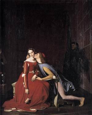 Jean Auguste Dominique Ingres - Paolo and Francesca 2