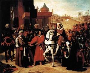 Jean Auguste Dominique Ingres - The Entry of the Future Charles V into Paris in 1358 2