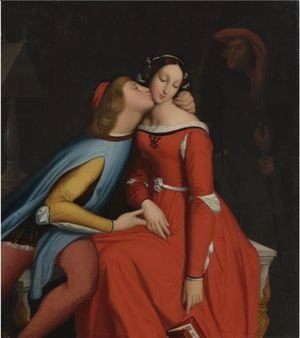 Jean Auguste Dominique Ingres - Paolo And Francesca 3