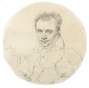 Jean Auguste Dominique Ingres - Portrait Du Sculpteur Henri-joseph Rutxhiel