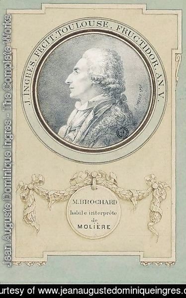 Jean Auguste Dominique Ingres - Portrait Of The Actor, Monsieur Brochard